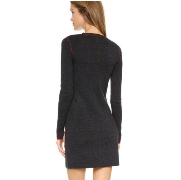 Rag & Bone wool knee-length long sleeve black dress - Picture 8 of 8